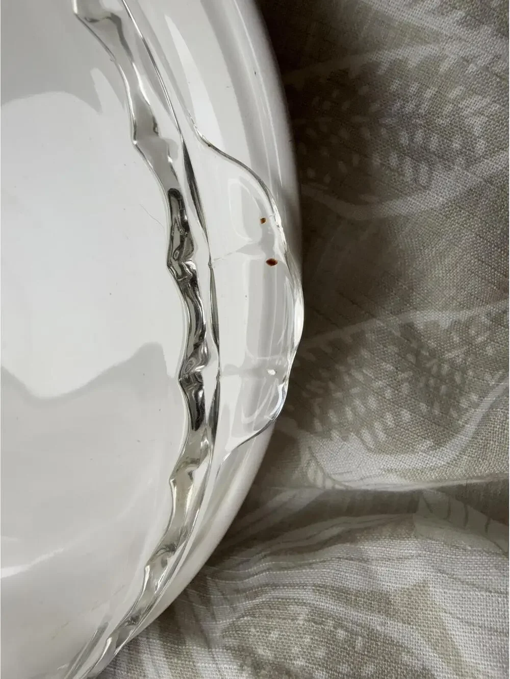 Pyrex Capital R 229 Glass Pie Plate 24cm 9.5” Scalloped Rim Baking Dish